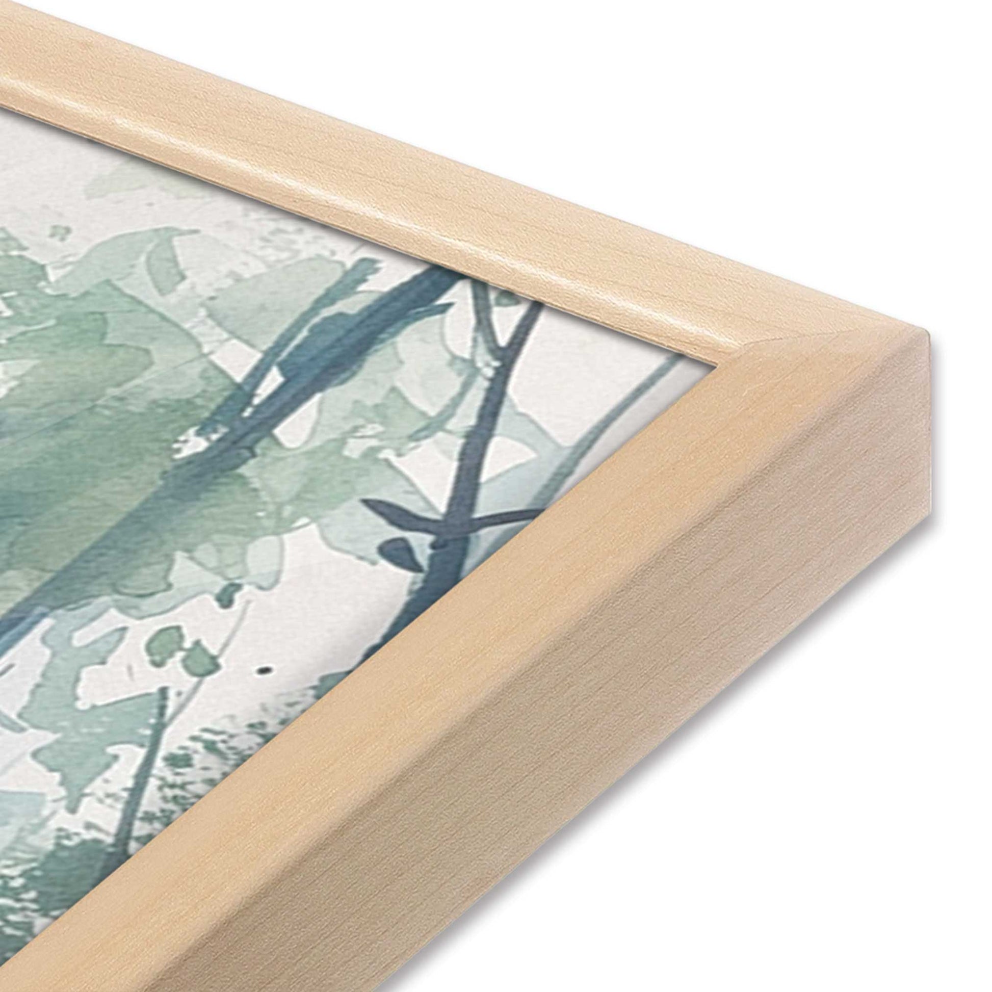 [Color:Raw Maple], Picture of art in a Raw Maple frame at an angle