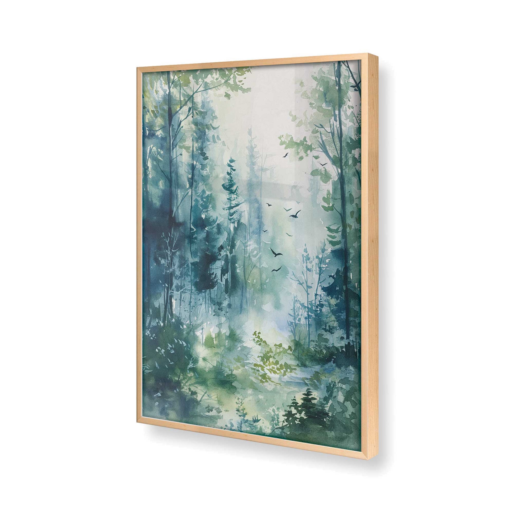 [Color:Raw Maple], Picture of art in a Raw Maple frame of the corner