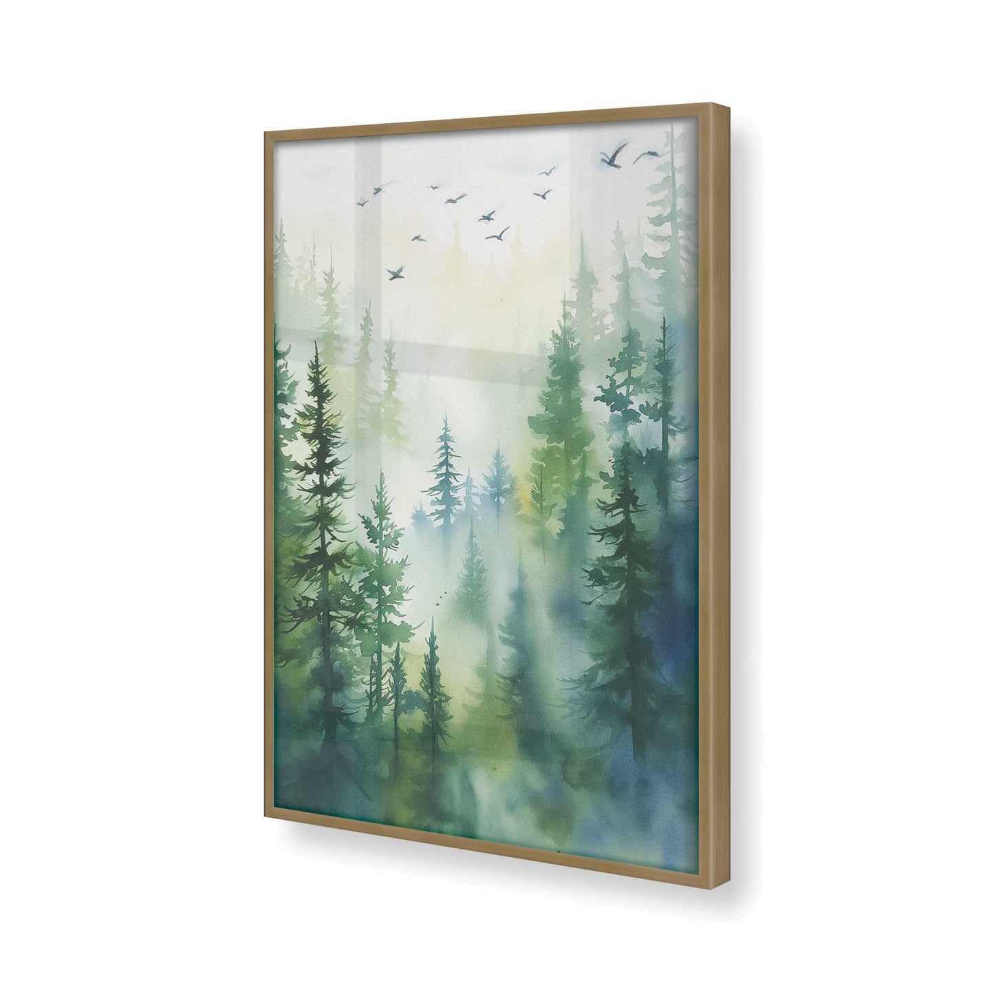 [Color:Brushed Gold], Picture of art in a Brushed Gold frame of the corner