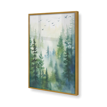 [Color:Polished Gold], Picture of art in a Polished Gold frame of the corner