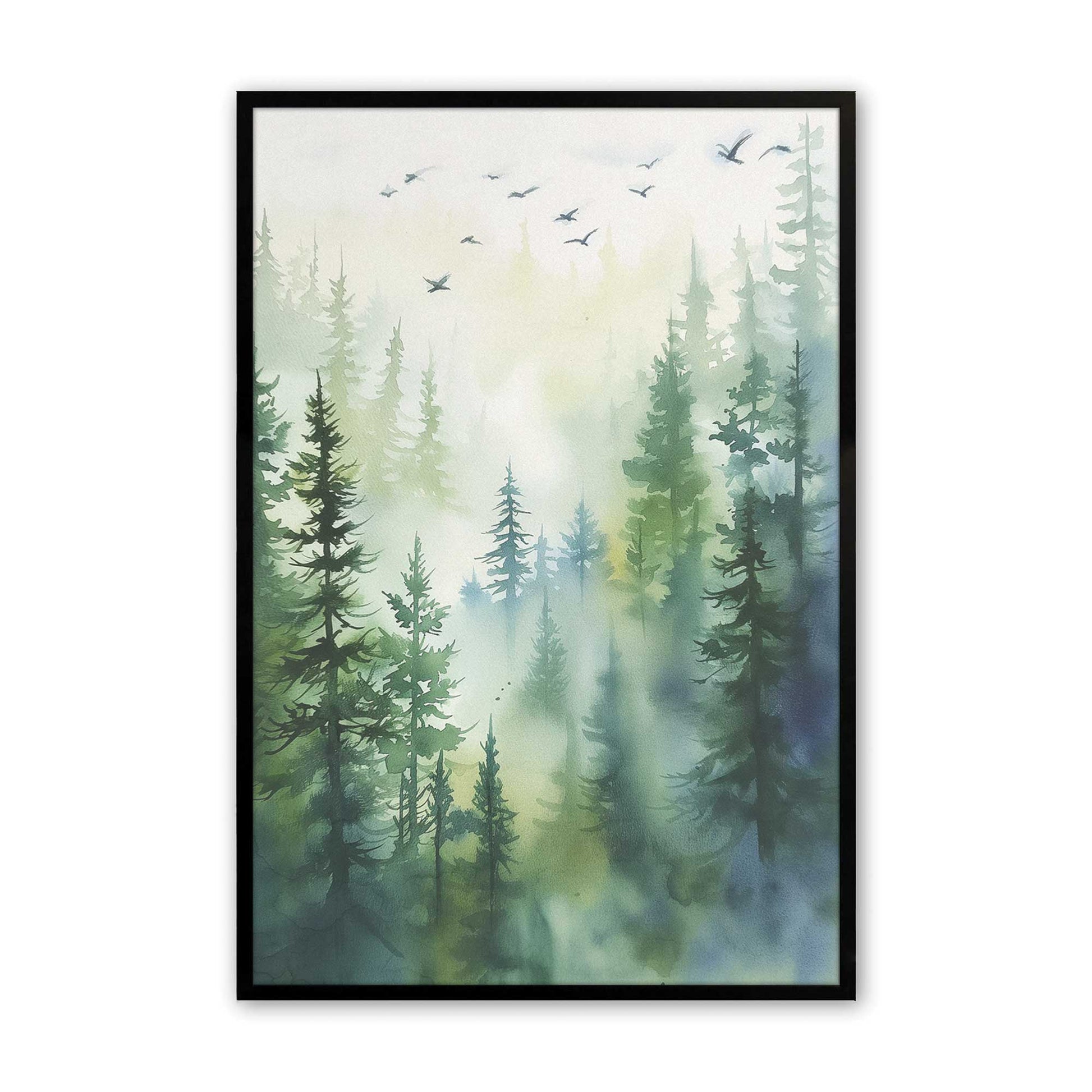 [Color:Satin Black], Picture of art in a Satin Black frame