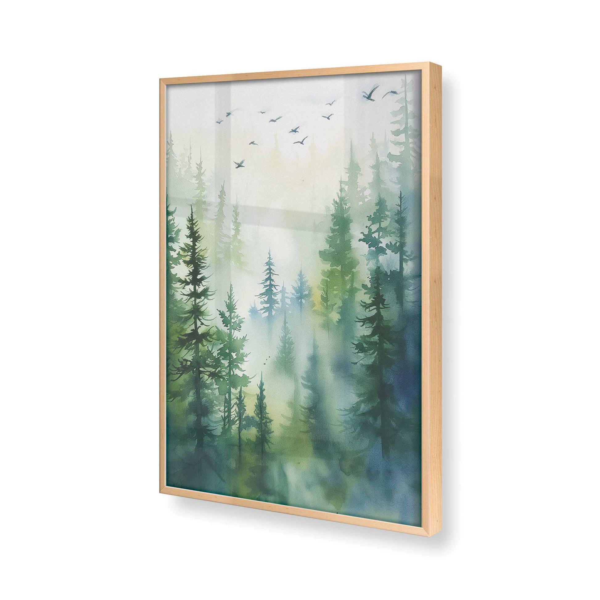[Color:Raw Maple], Picture of art in a Raw Maple frame of the corner