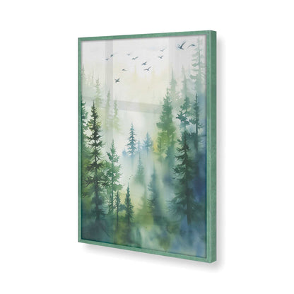 [Color:Lemon Grass], Picture of art in a Lemon Grass frame of the corner