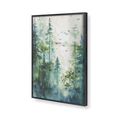[Color:Weathered Zinc], Picture of art in a Weathered Zinc frame of the corner