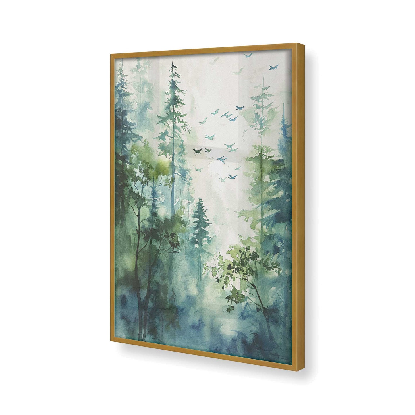 [Color:Polished Gold], Picture of art in a Polished Gold frame of the corner