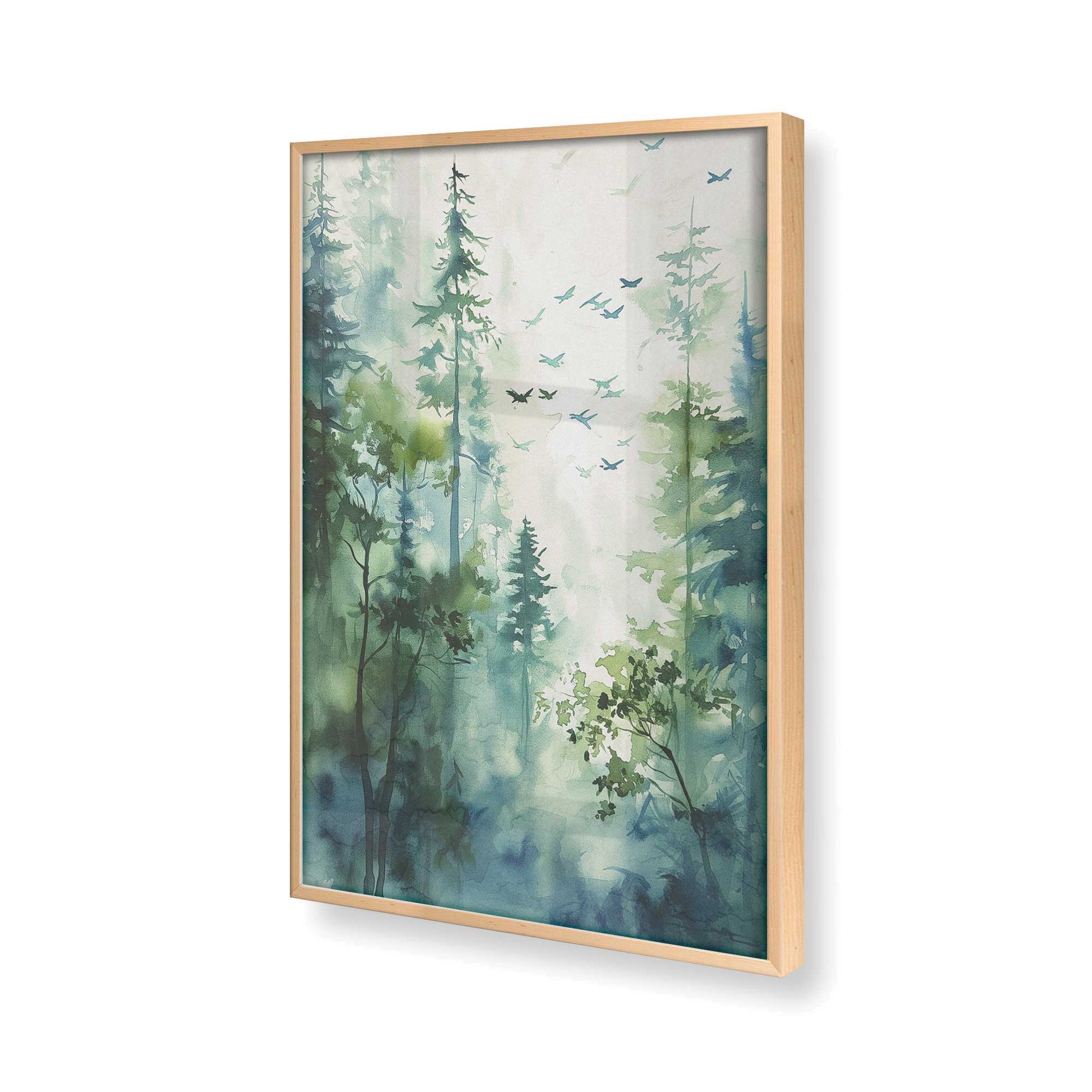 [Color:Raw Maple], Picture of art in a Raw Maple frame of the corner