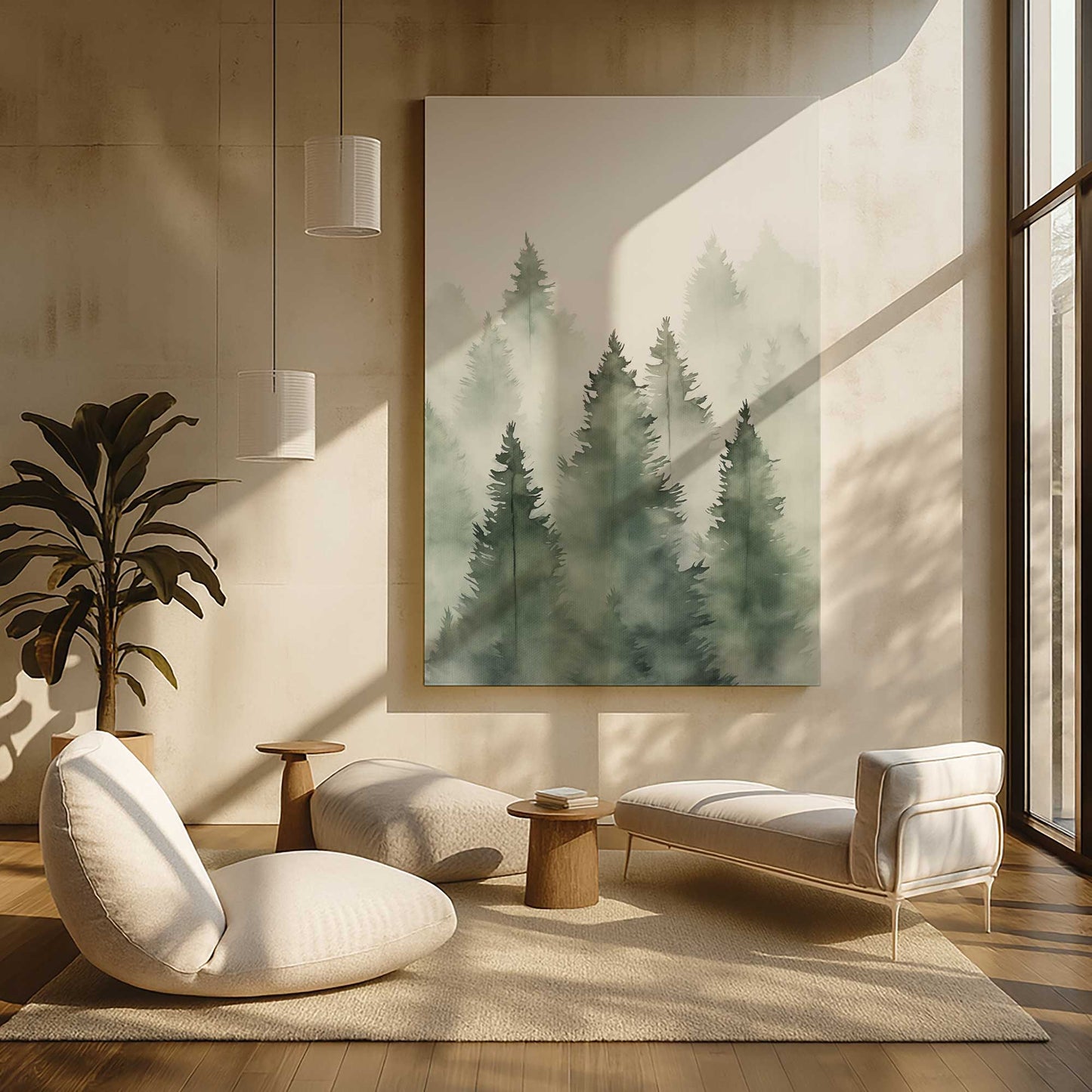 [Color:Stretched Canvas], Picture of art in a room