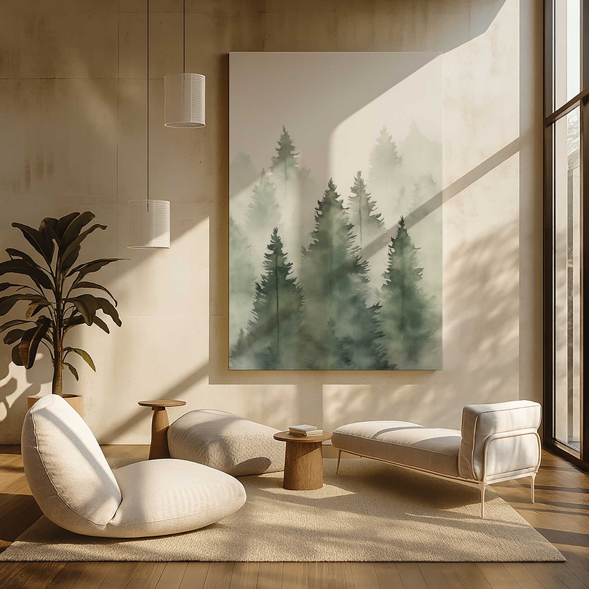 [Color:Stretched Canvas], Picture of art in a room