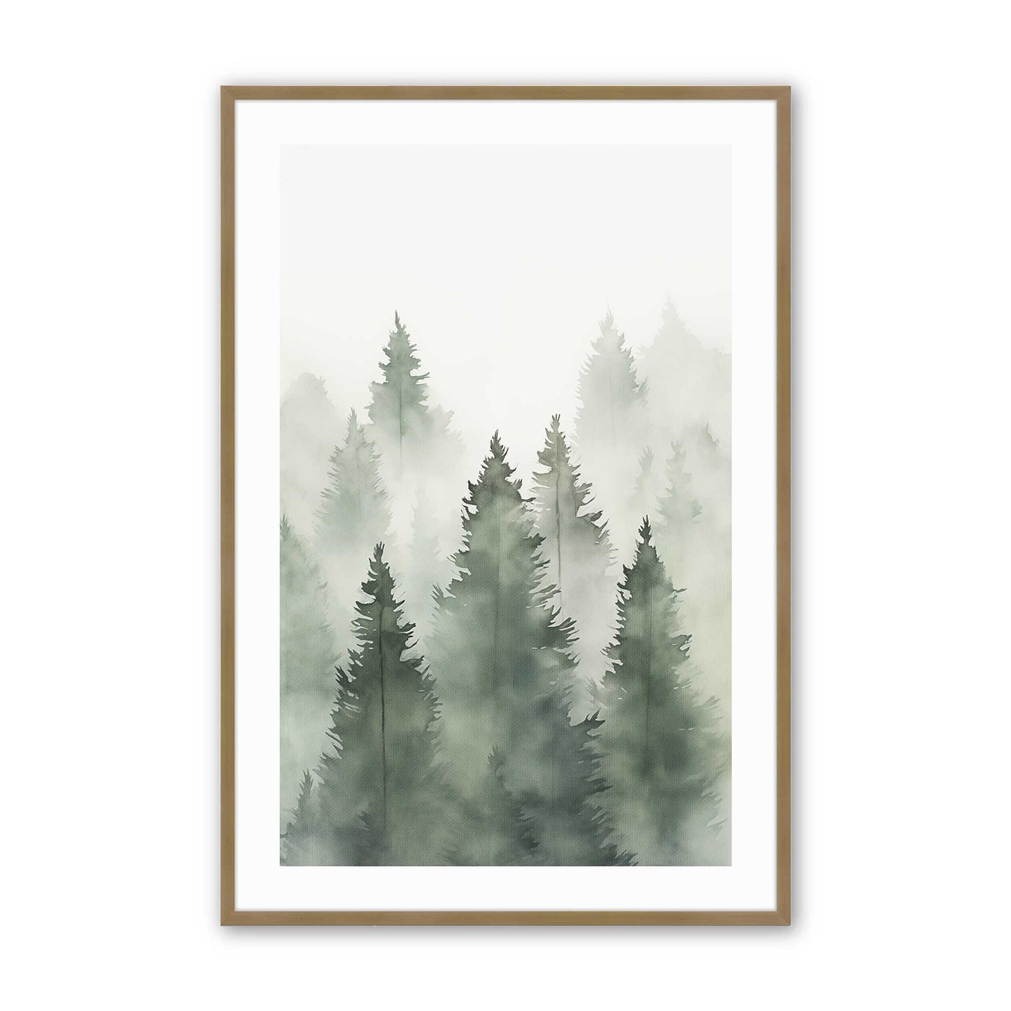 [Color:Brushed Gold], Picture of art in a Brushed Gold frame