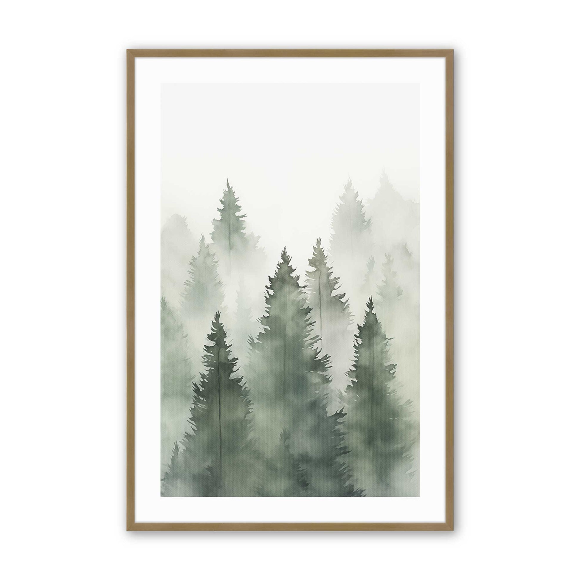 [Color:Brushed Gold], Picture of art in a Brushed Gold frame