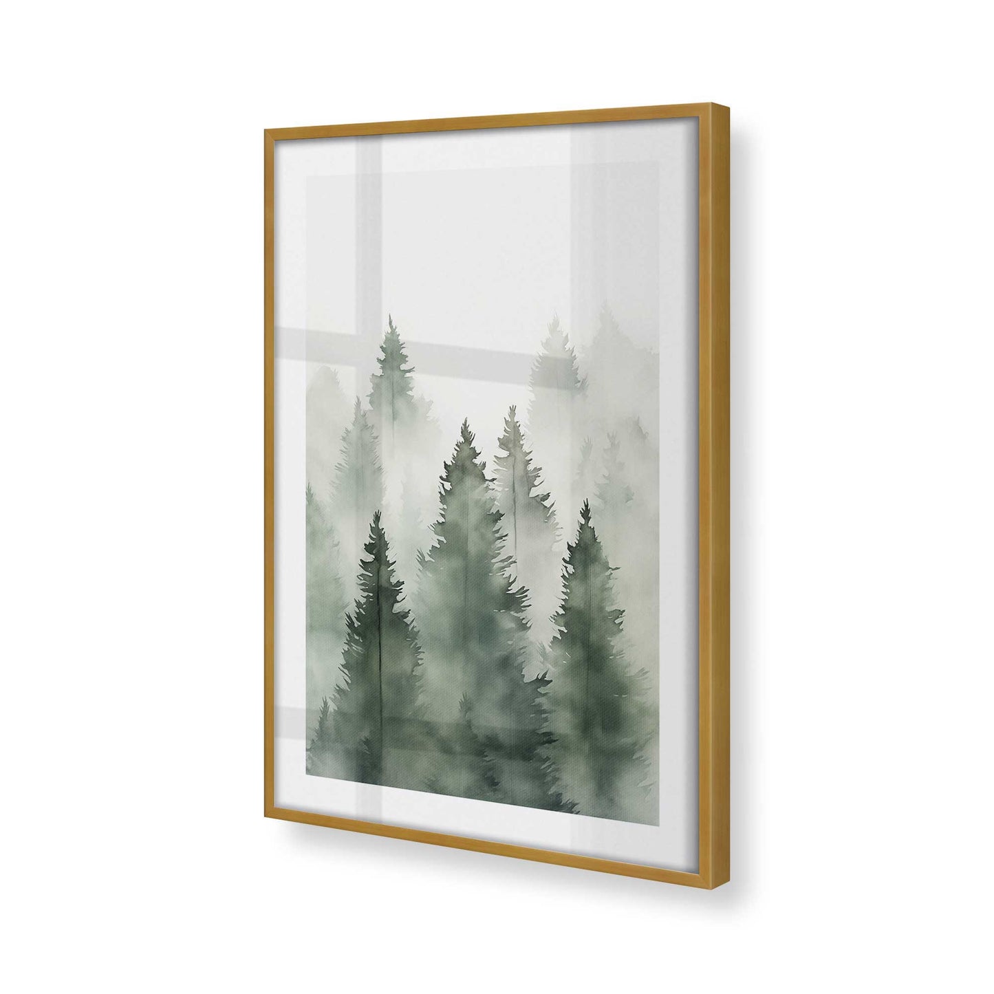 [Color:Polished Gold], Picture of art in a Polished Gold frame of the corner