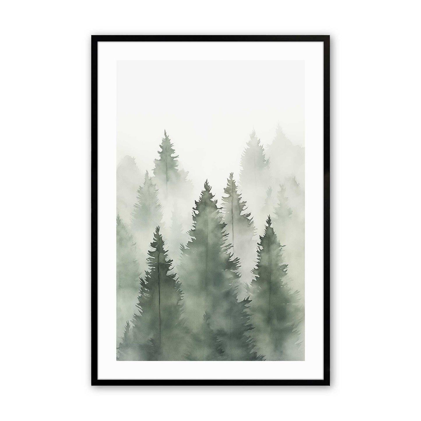 [Color:Satin Black], Picture of art in a Satin Black frame