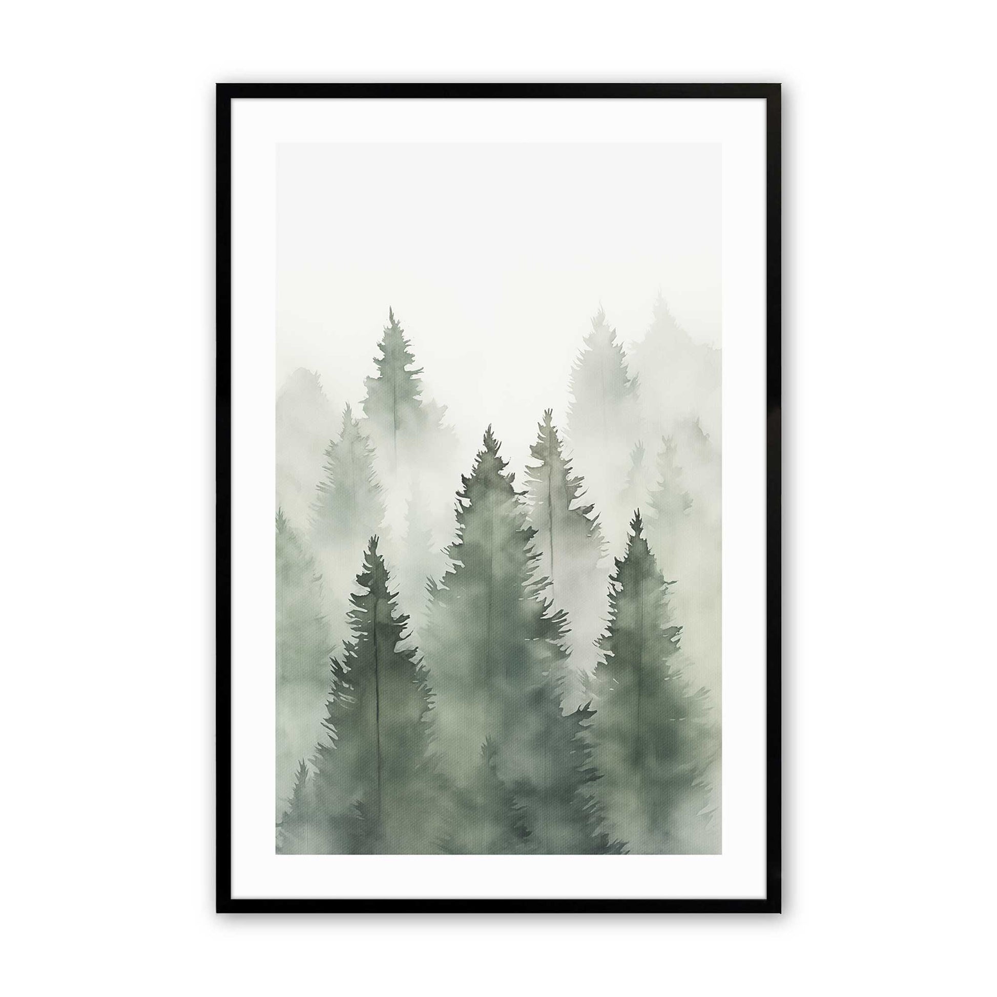 [Color:Satin Black], Picture of art in a Satin Black frame