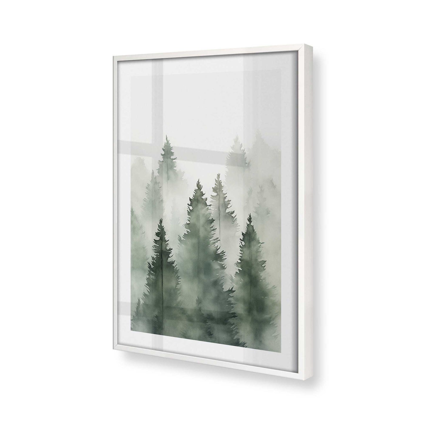 [Color:Opaque White], Picture of art in a Opaque White frame of the corner