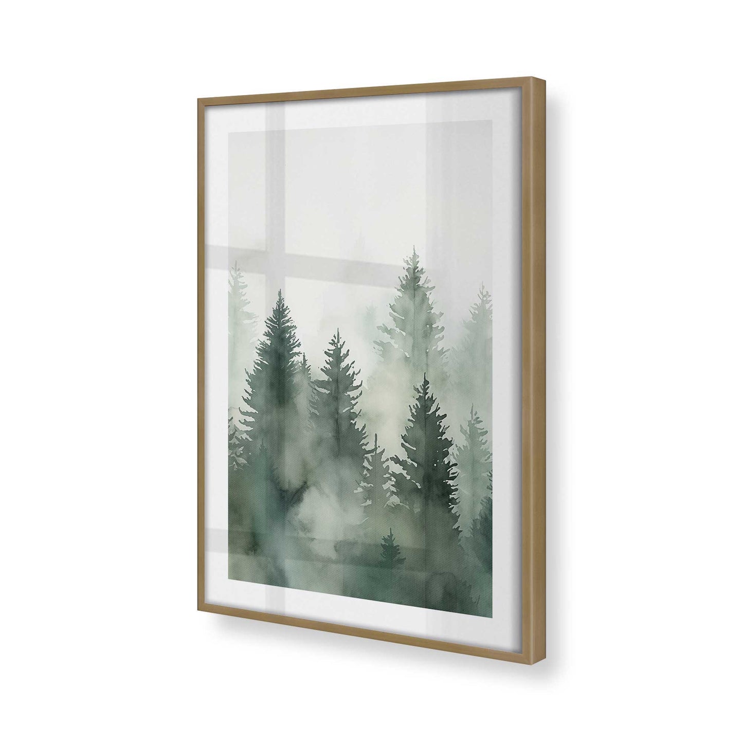 [Color:Brushed Gold], Picture of art in a Brushed Gold frame of the corner