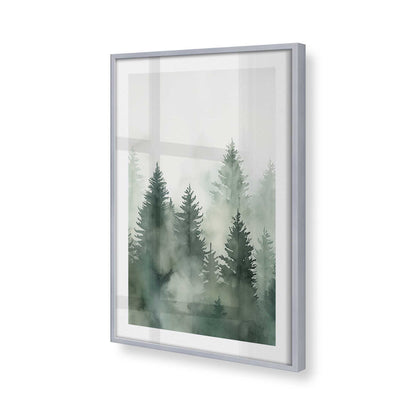 [Color:Polished Chrome], Picture of art in a Polished Chrome frame of the corner