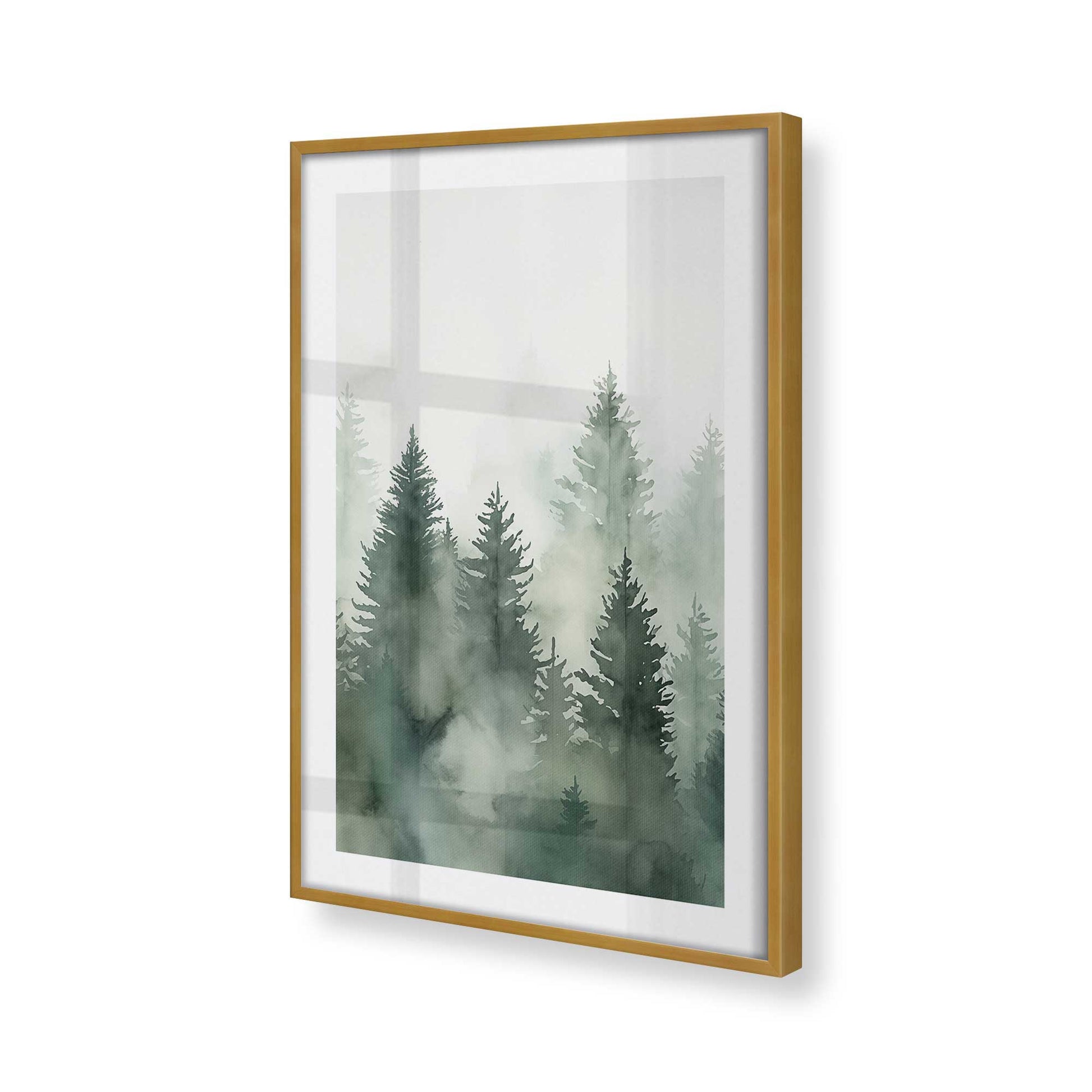 [Color:Polished Gold], Picture of art in a Polished Gold frame of the corner