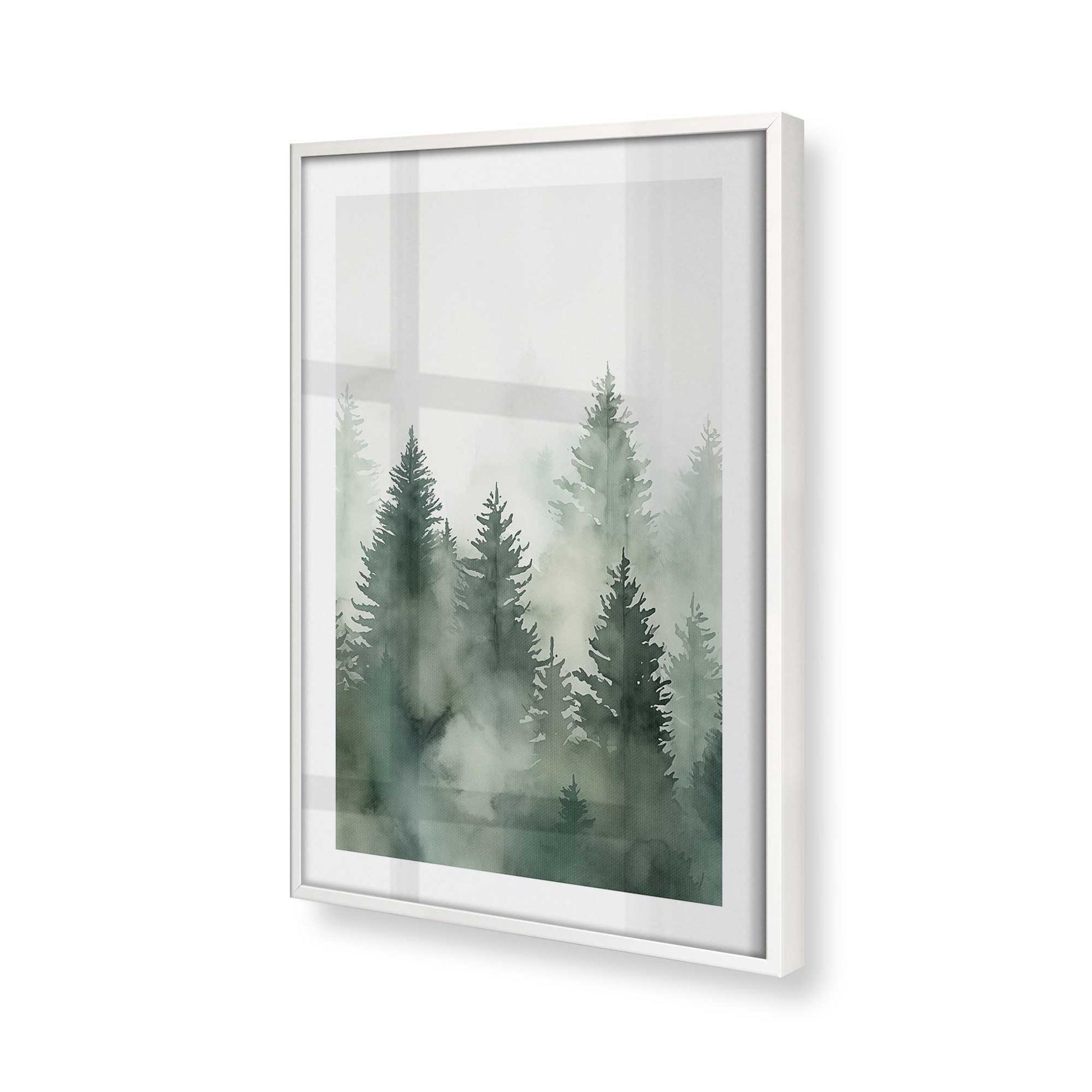 [Color:Opaque White], Picture of art in a Opaque White frame of the corner