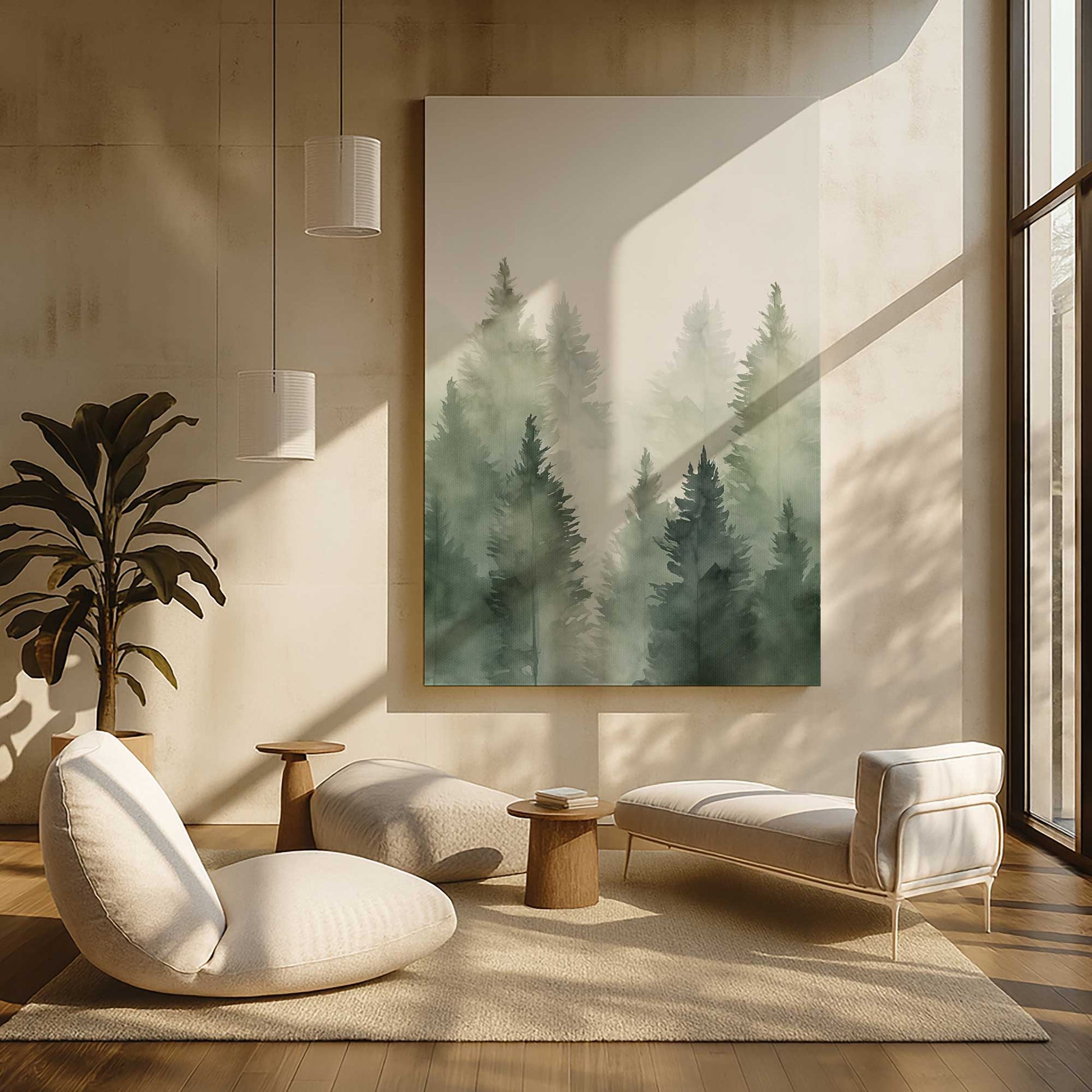 [Color:Stretched Canvas], Picture of art in a room