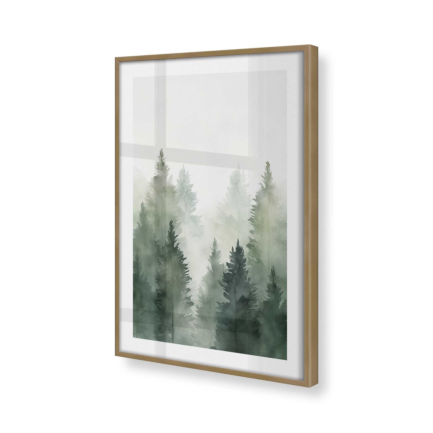 [Color:Brushed Gold], Picture of art in a Brushed Gold frame of the corner