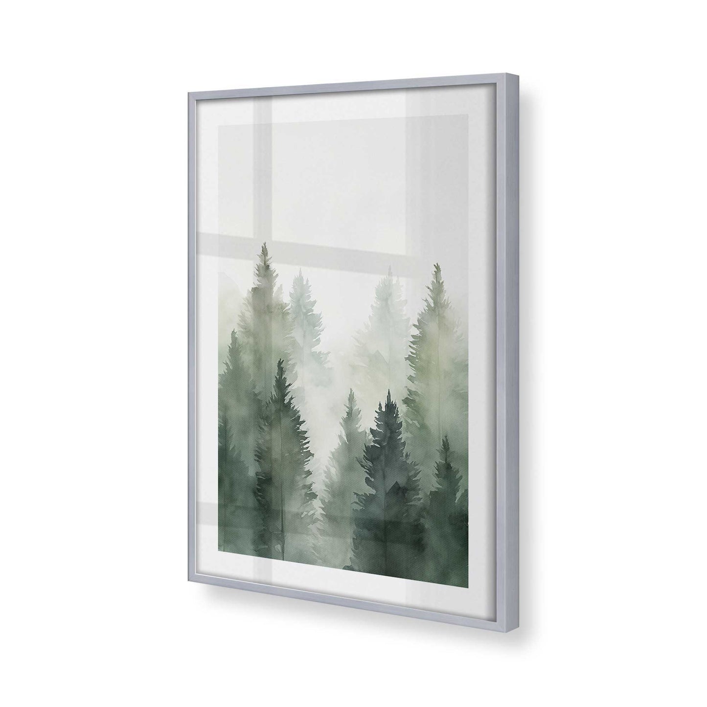 [Color:Polished Chrome], Picture of art in a Polished Chrome frame of the corner