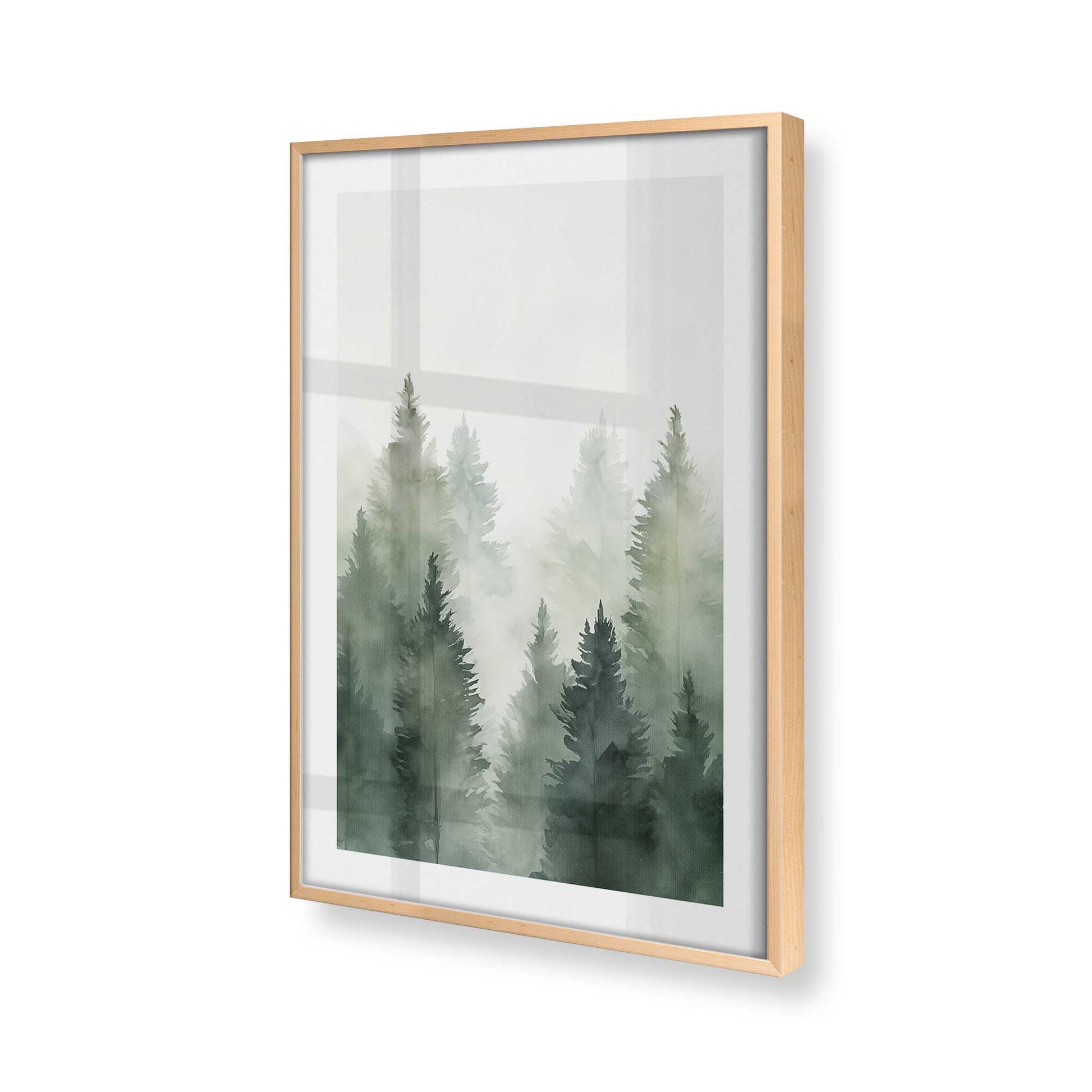 [Color:Raw Maple], Picture of art in a Raw Maple frame of the corner