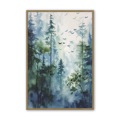[Color:Brushed Gold], Picture of art in a Brushed Gold frame