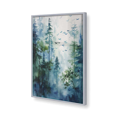 [Color:Polished Chrome], Picture of art in a Polished Chrome frame of the corner