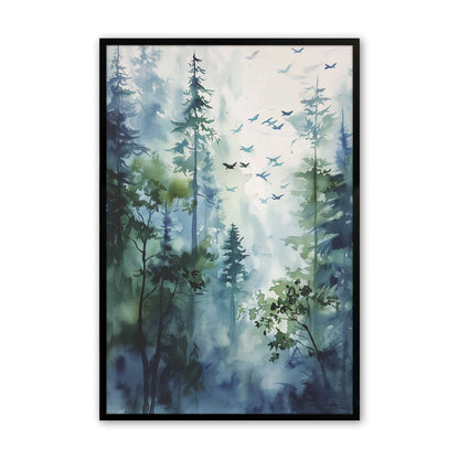 [Color:Satin Black], Picture of art in a Satin Black frame