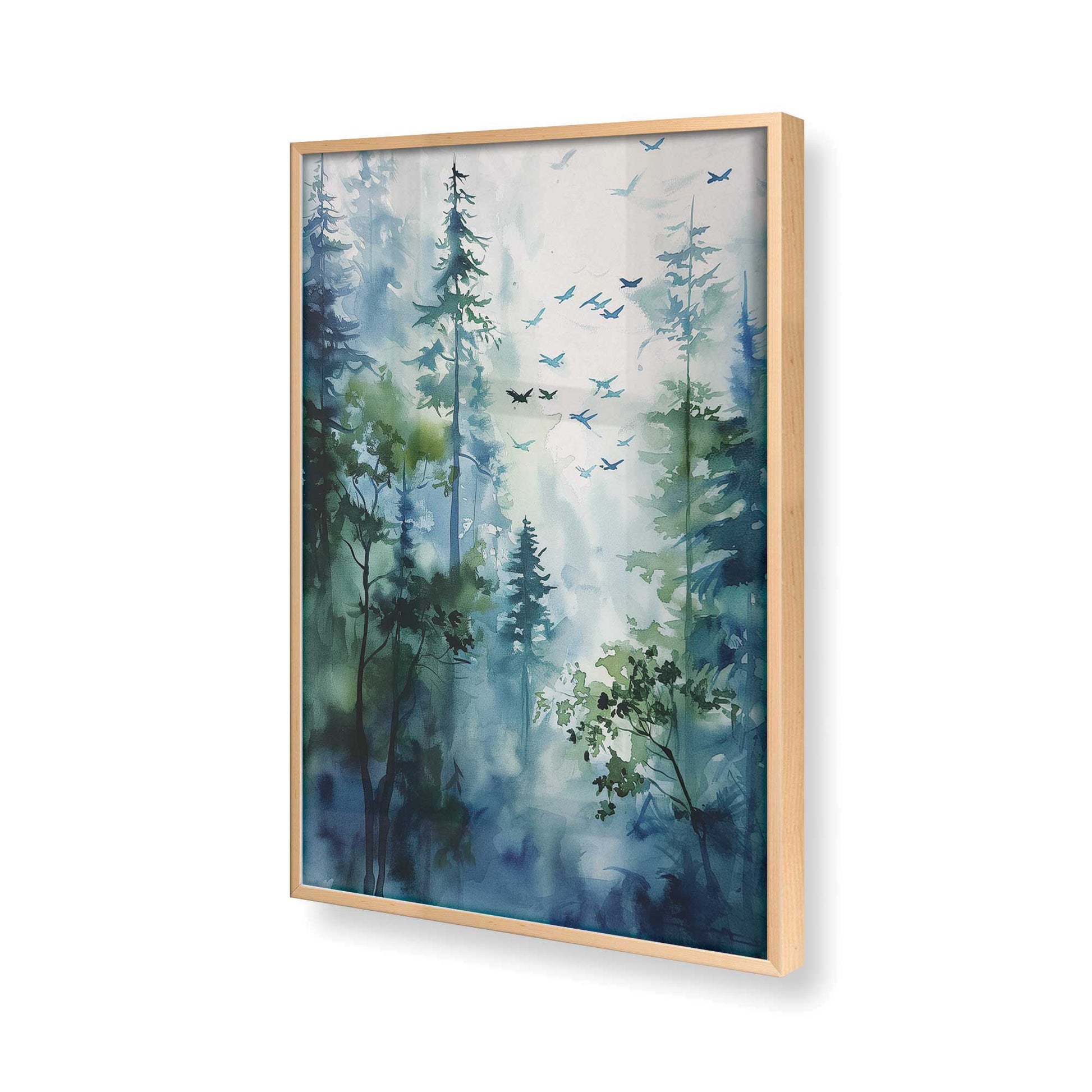 [Color:Raw Maple], Picture of art in a Raw Maple frame of the corner