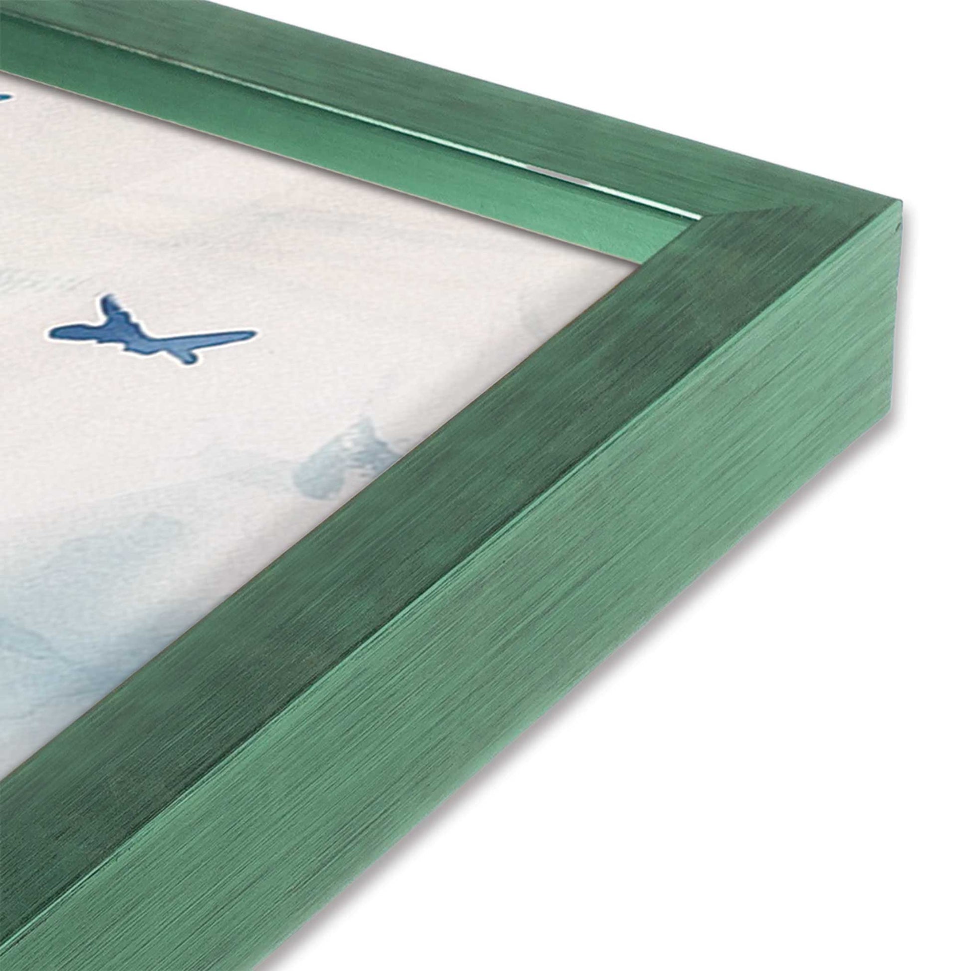 [Color:Lemon Grass], Picture of art in a Lemon Grass frame at an angle