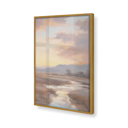 [Color:Polished Gold], Picture of art in a Polished Gold frame of the corner