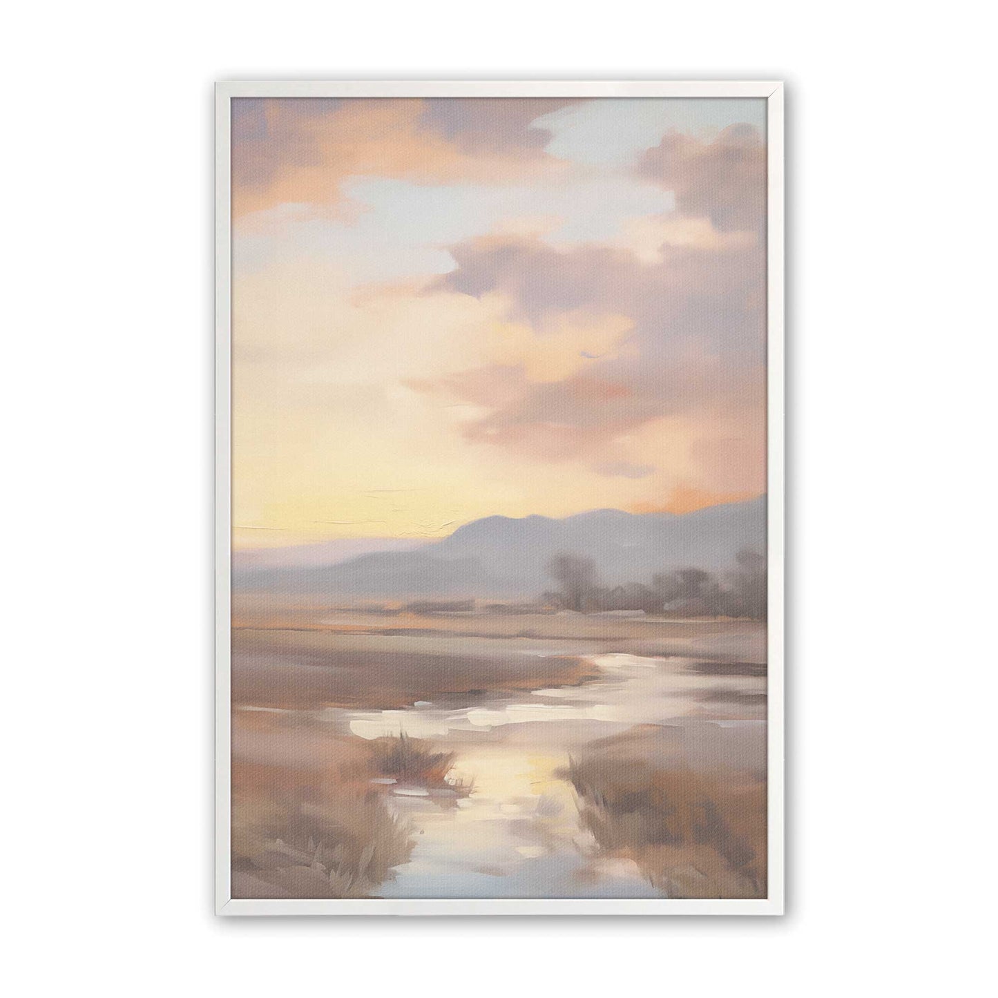 [Color:Opaque White], Picture of art in a Opaque White frame