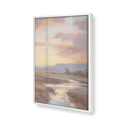 [Color:Opaque White], Picture of art in a Opaque White frame of the corner