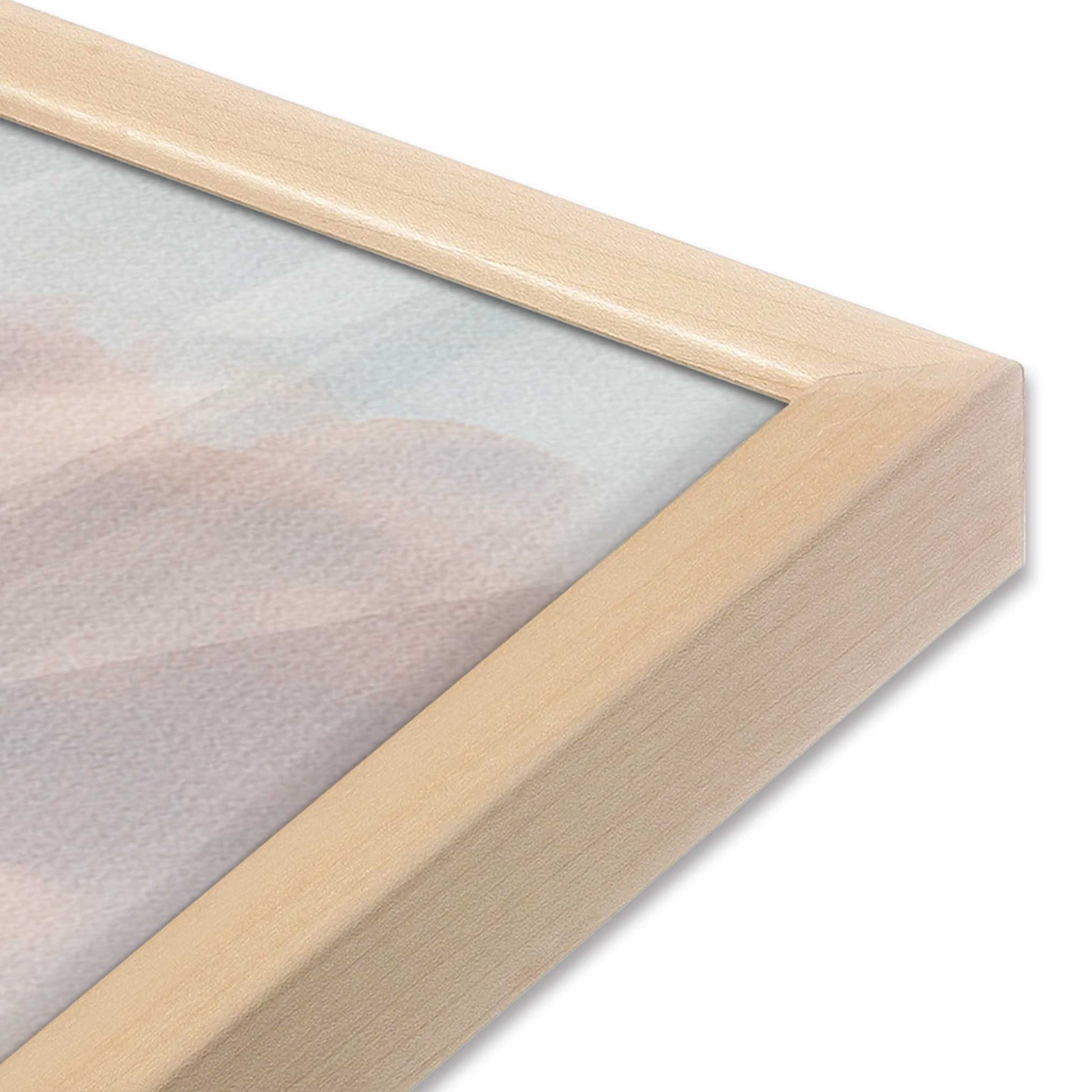 [Color:Raw Maple], Picture of art in a Raw Maple frame at an angle