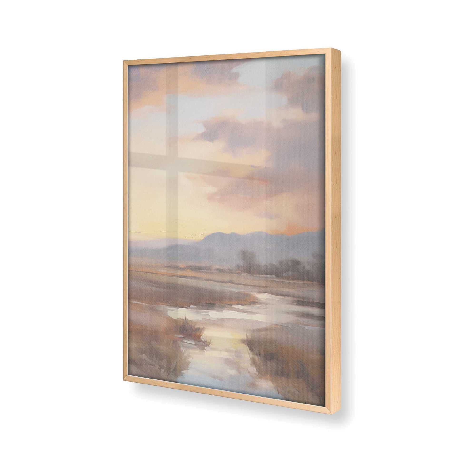 [Color:Raw Maple], Picture of art in a Raw Maple frame of the corner