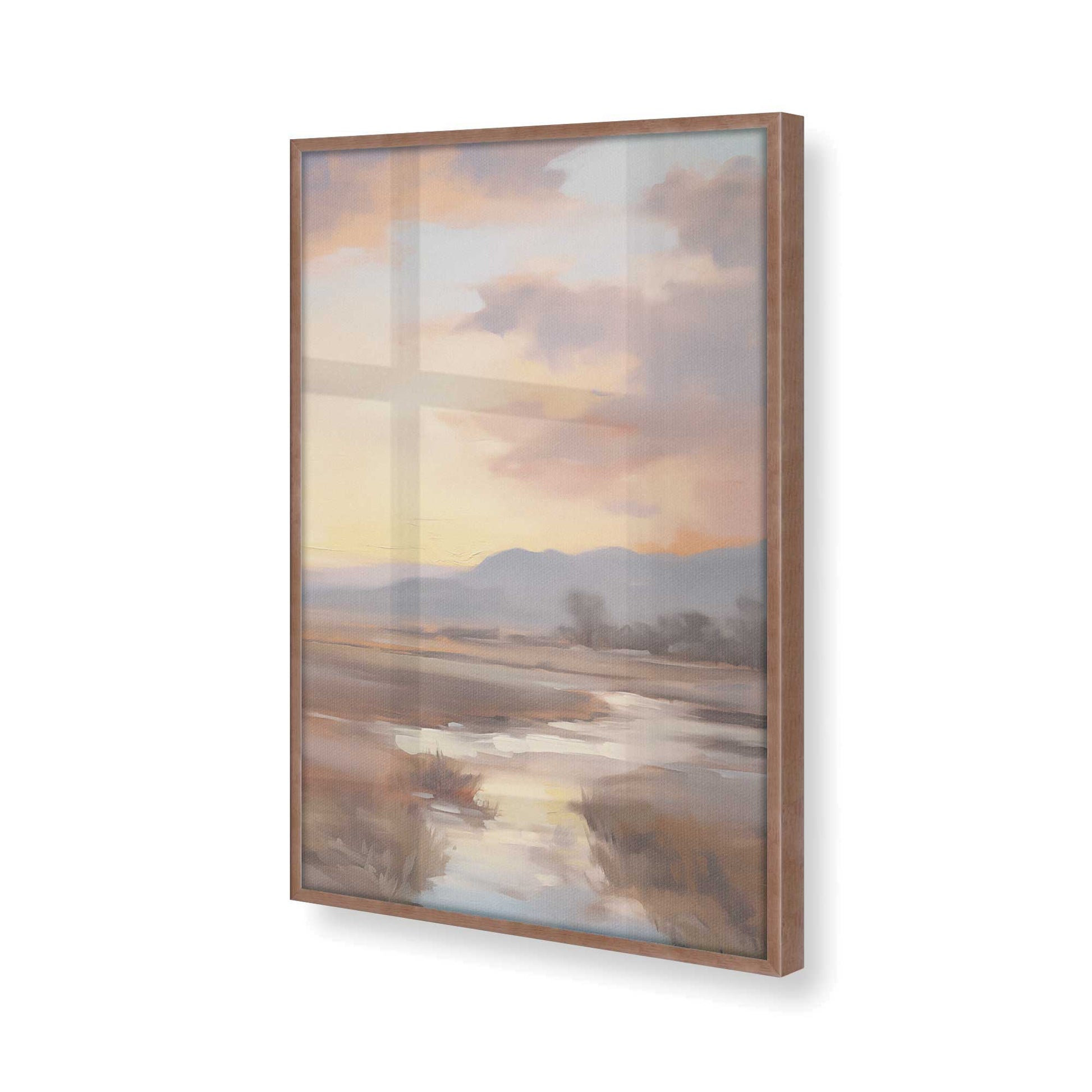 [Color:Powder Rose], Picture of art in a Powder Rose frame of the corner