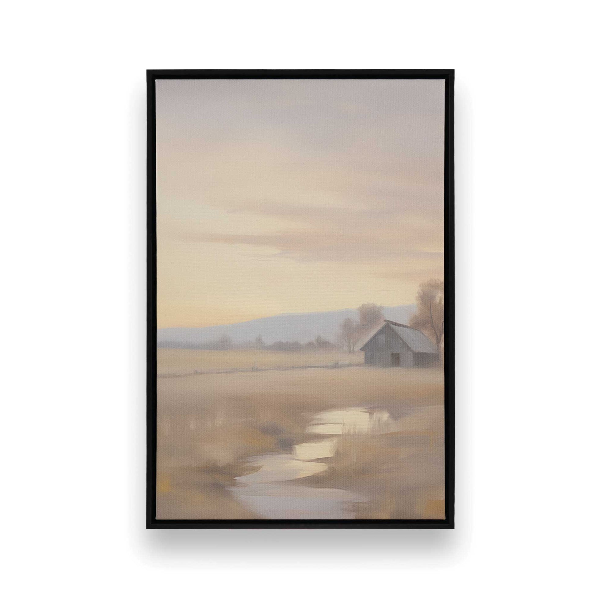 [Color:Satin Black], Picture of art in a Satin Black frame