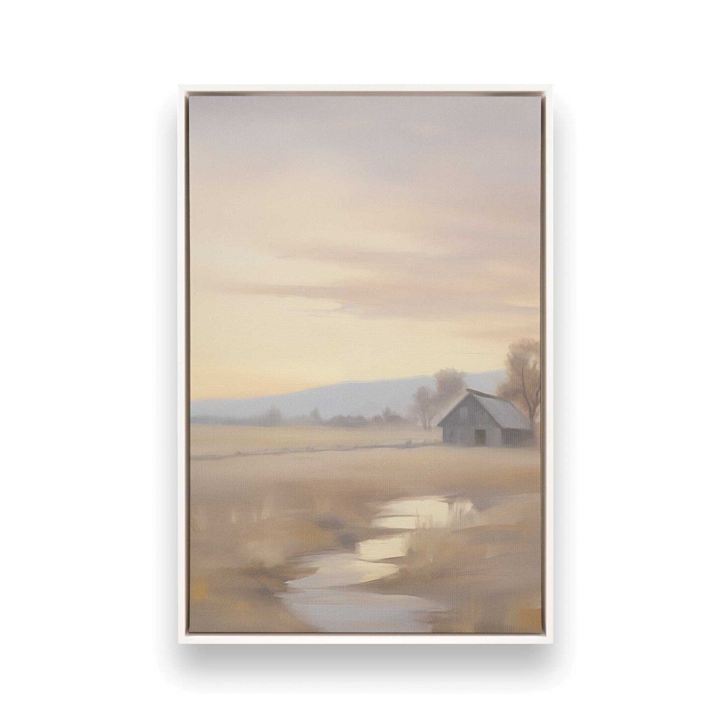[Color:Opaque White], Picture of art in a White frame