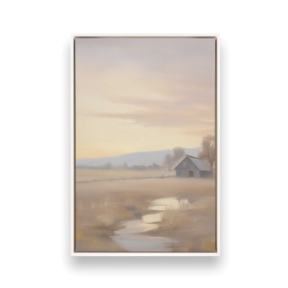 [Color:Opaque White], Picture of art in a White frame