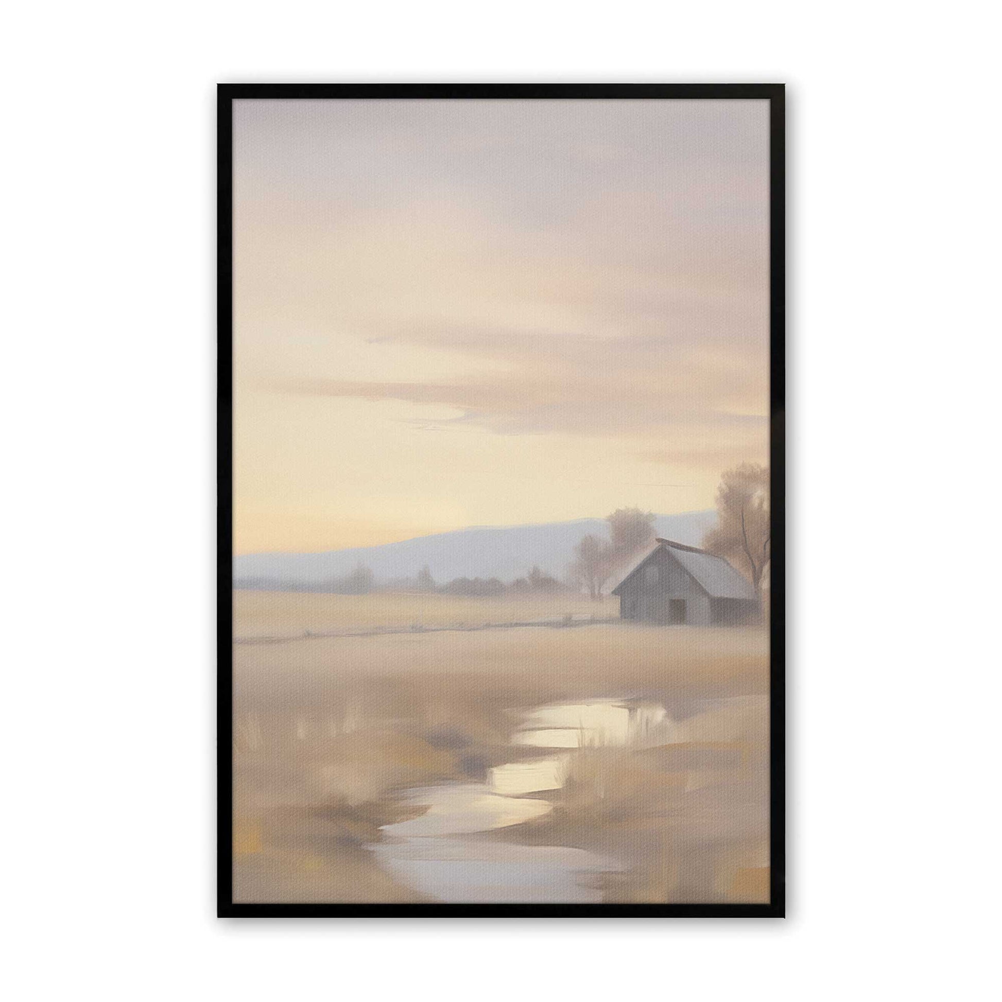 [Color:Satin Black], Picture of art in a Satin Black frame
