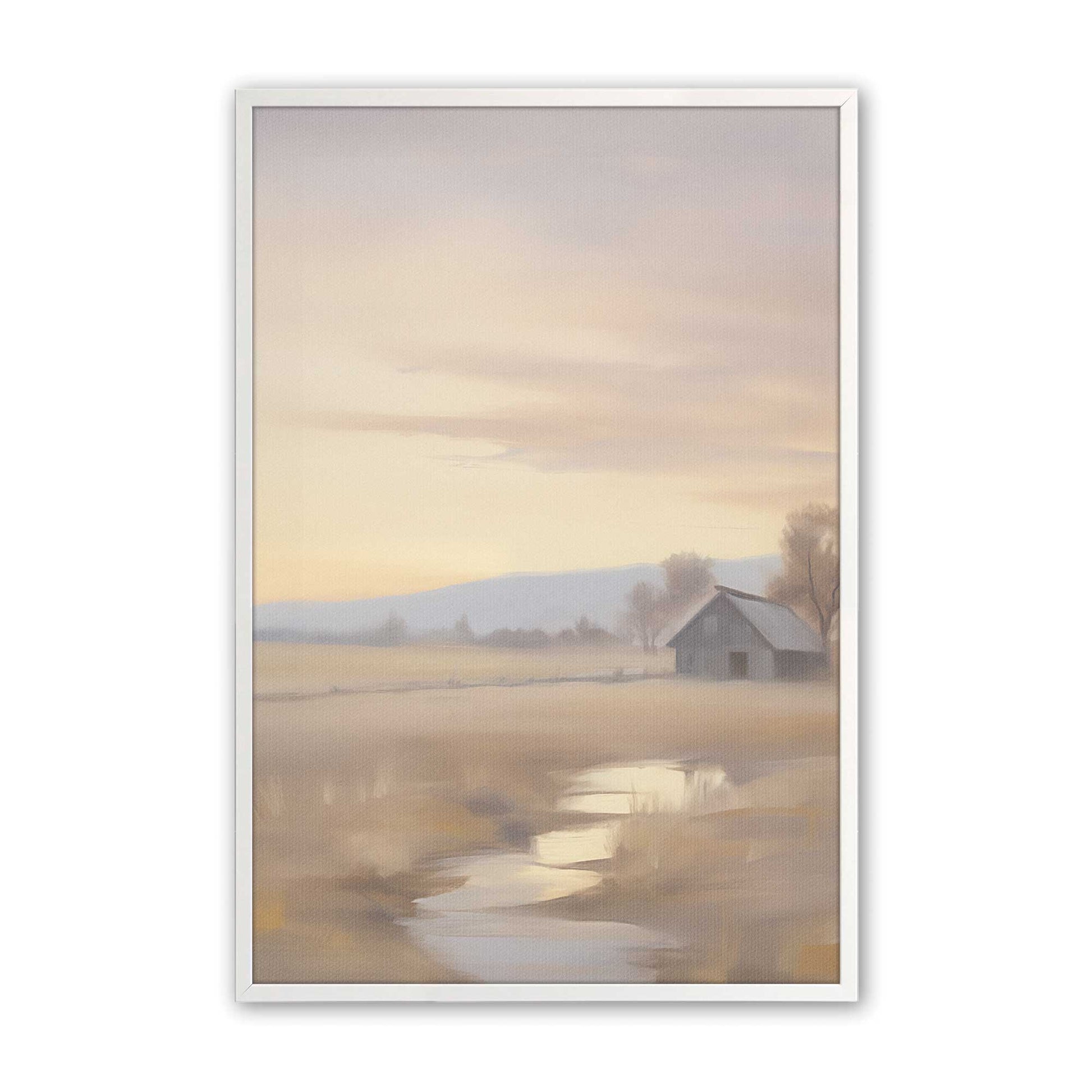 [Color:Opaque White], Picture of art in a Opaque White frame