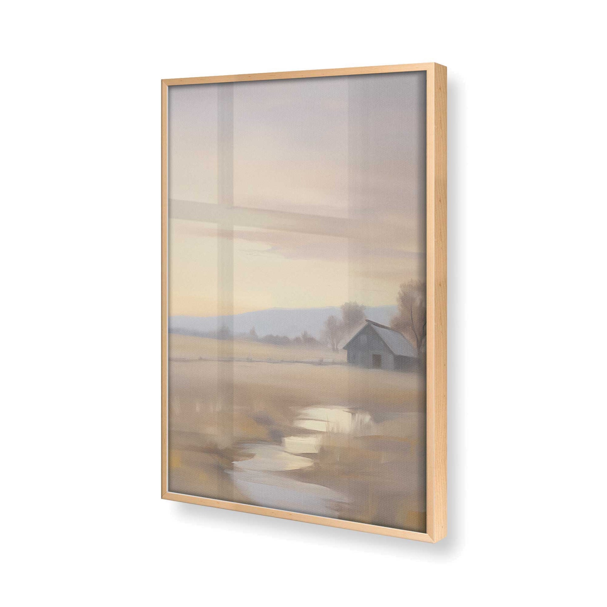 [Color:Raw Maple], Picture of art in a Raw Maple frame of the corner