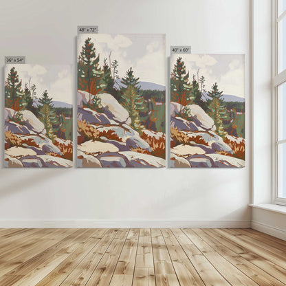 [Color:Stretched Canvas], Image showing the size comparisons
