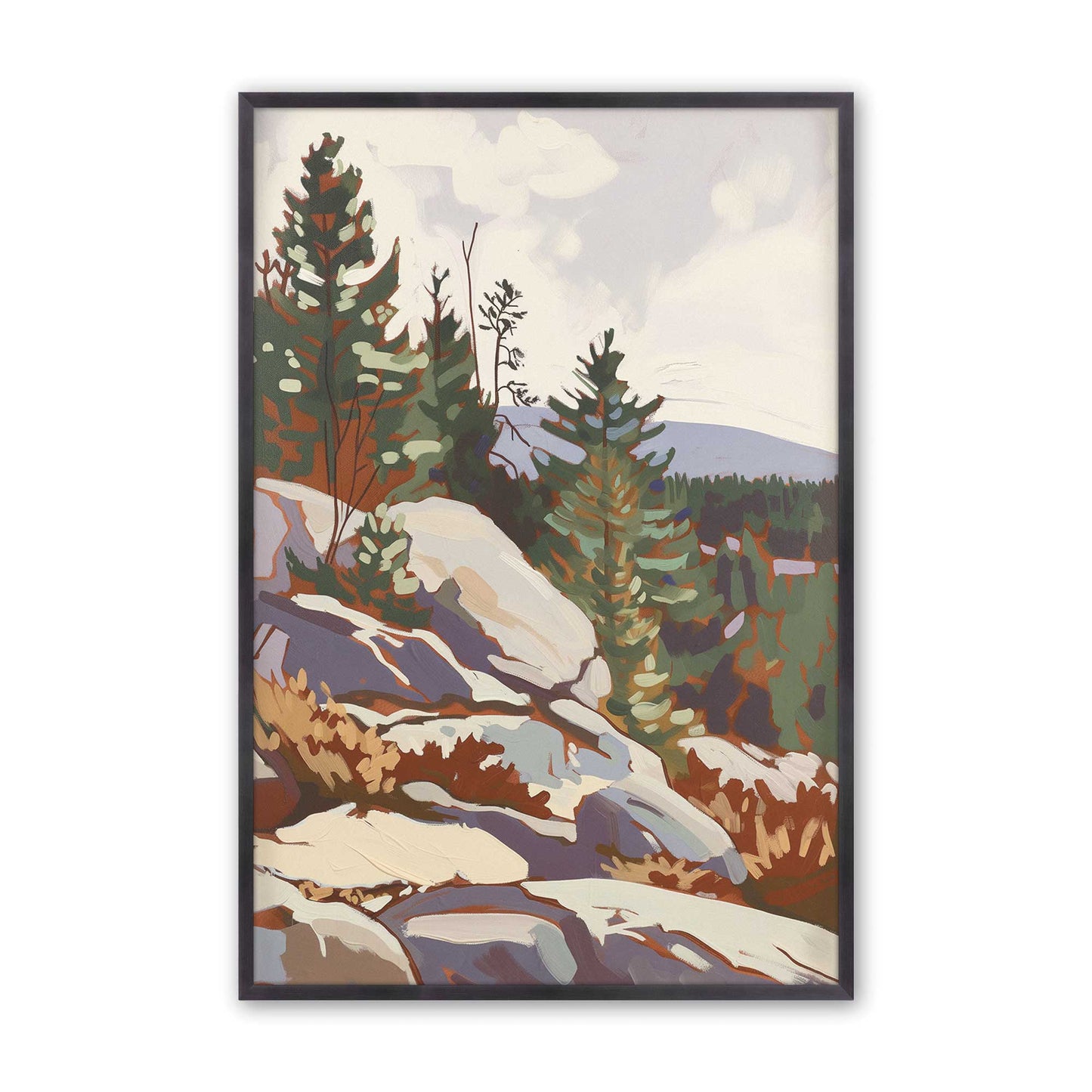[Color:Weathered Zinc], Picture of art in a Weathered Zinc frame