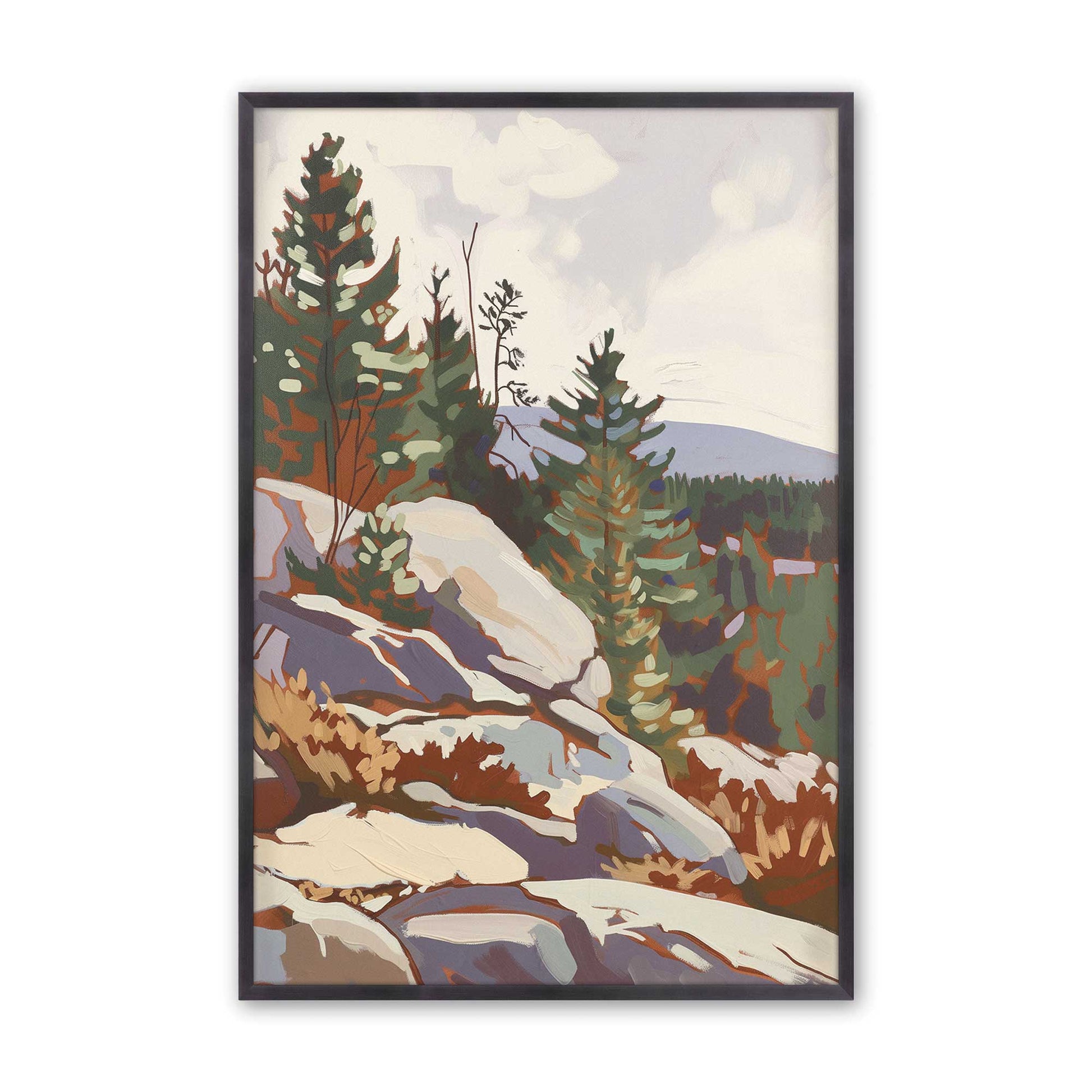 [Color:Weathered Zinc], Picture of art in a Weathered Zinc frame