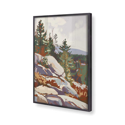 [Color:Weathered Zinc], Picture of art in a Weathered Zinc frame of the corner