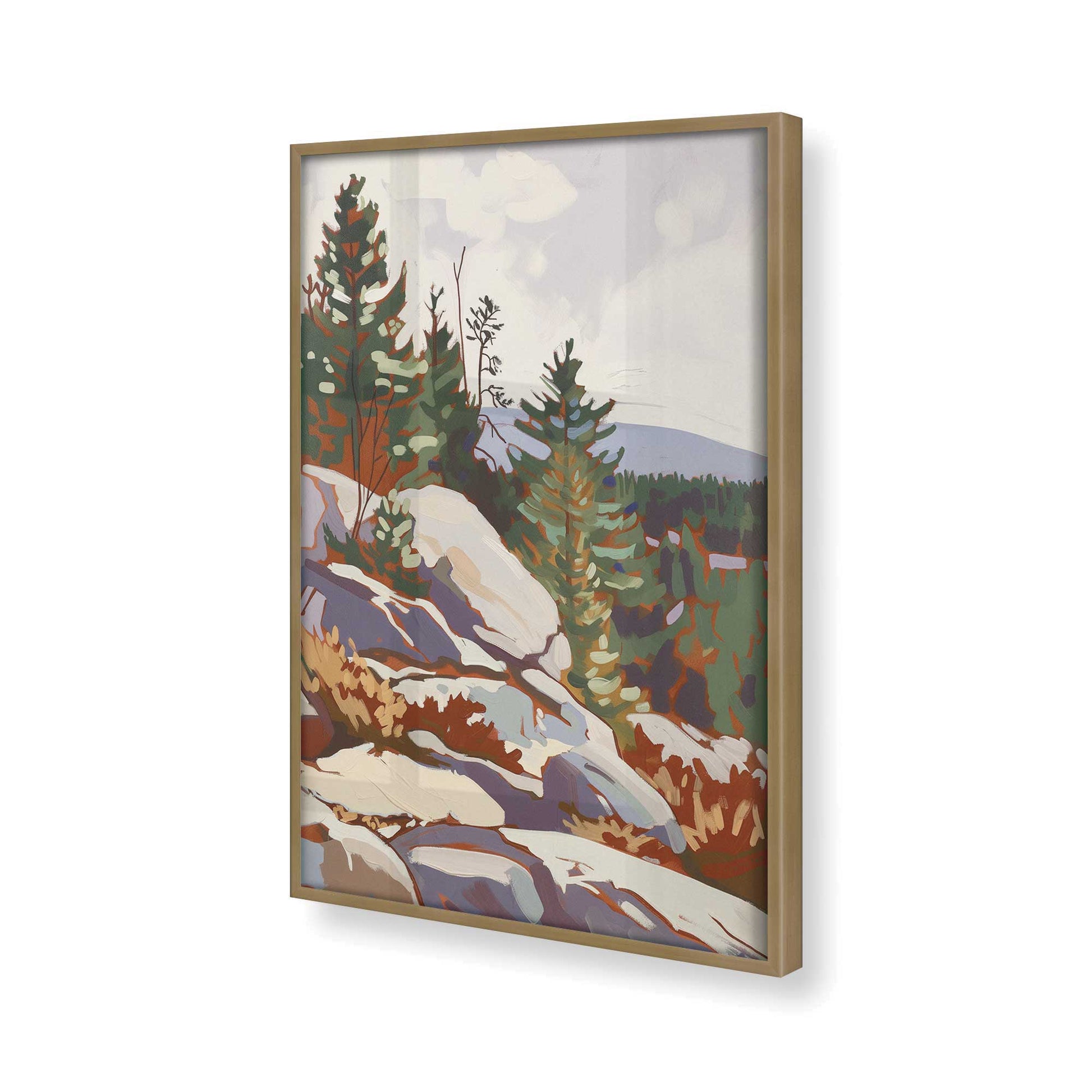 [Color:Brushed Gold], Picture of art in a Brushed Gold frame of the corner