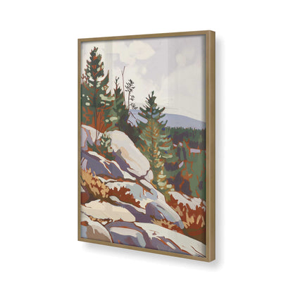[Color:Brushed Gold], Picture of art in a Brushed Gold frame of the corner