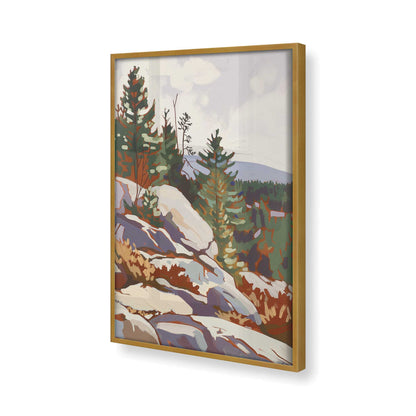 [Color:Polished Gold], Picture of art in a Polished Gold frame of the corner